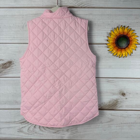 Crewcuts‎ Girls Quilted Pink Puffer Vest Size 6-7 - Picture 3 of 4